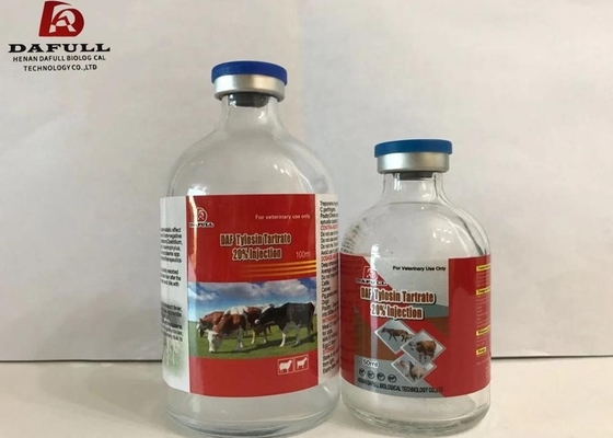 50ml 100ml Veterinary Injectable Drugs Tylosin Tartrate 20% Injection